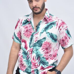 Camisa Challis Floreado